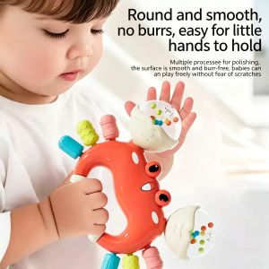 Baby Teether Teething Toys for Babies Rattle Teether Toy | Shake Sound Sensory Toy for 0-24 Months Baby Crawb Toy