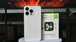 HALOSURE Geordi Guard 3-Units Camera Lens Protector Cover With Cover for iPhone 15 PRO / 15 PRO MAX Series