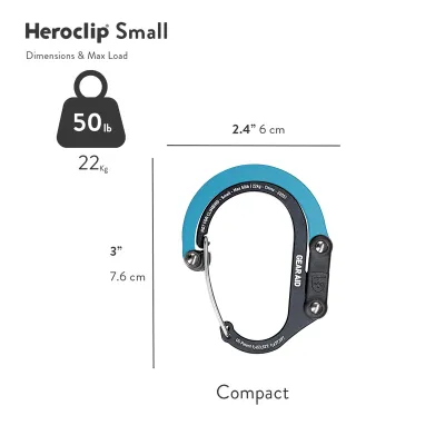 Heroclip Multifunctional Outdoor Travel Hanging Clip Release Hands Mountain Climbing Hook Gear Aid Versatile Carabiner