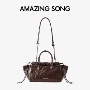 Small Hand Cross-body Cloud Shaped Bag Leather