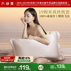 High End Single Side  Silk Pillowcase Taihu Snow Luxury Lightweight Fly Edge True Silk Duvet Cover AB Side