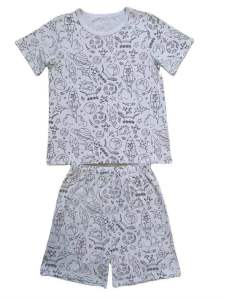 Colorable Washable DIY Kids Pajamas SHORT Sleeve Boys and Girls sleepwear