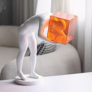 งานฝีมือประดับตกแต่งบ้านสไตล์เรียบง่ายหรูหรา วัสดุโพลีเอสเตอร์ งานฝีมือตุ๊กตาบุคคล ตกแต่งห้องนั่งเล่น ตกแต่งประตูทางเข้า ตกแต่งหน้าตู้ TV