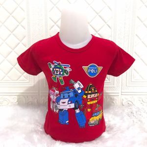 KAOS ANAK LAKI-LAKI ROBOCAR POLI USIA 1-10 TAHUN // BAJU ANAK COWOK