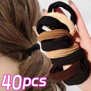 10Pcs New High Elastic Hair Bands for Women Girls Black Hairband Rubber Ties Ponytail Holder Scrunchies Hair Accessories