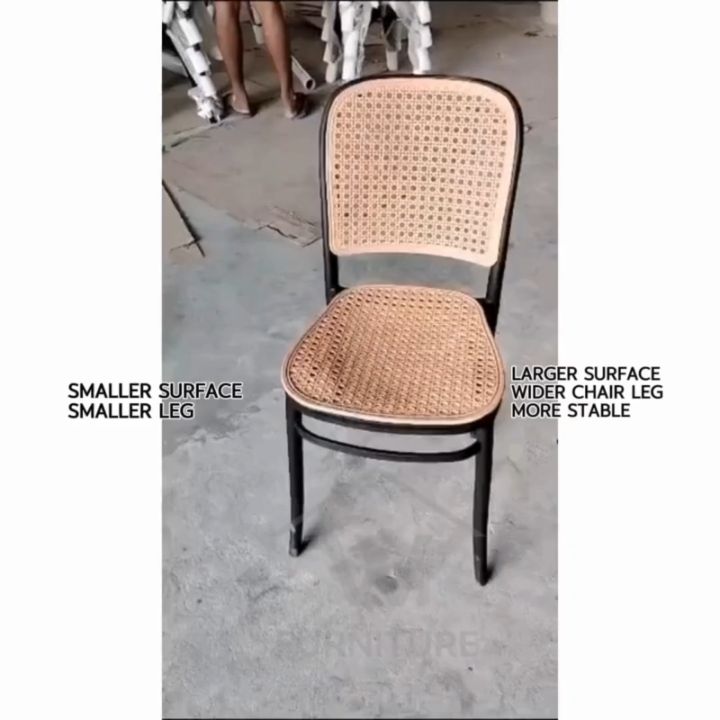 WFURNITURE Nordic Rattan Chair PP Chair Plastic Chair Backrest Chair