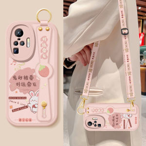 Vivo X50 pro Womens Crossbody Strap Silicone Leather Phone Case Full Cover Anti-Fall Protection Shell Couple Popular Model