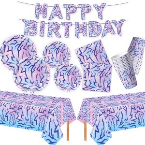 Disney | K-pop Theme Birthday Party Supplies Tableware Set Banner Paper Cups Plates And Tablecloths for Wedding Baby Shower Decorations