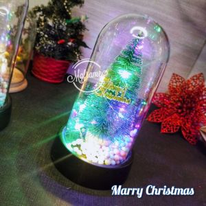 Lampu LED Pohon Natal Santa Free Box Untuk Gift Hampers Souvenir Kado Kenangan Hadiah Merry Christmas