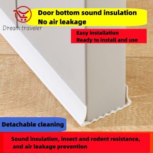SG Seller Wave Bottom Door Draft Stopper Weather Strip Anti-Cold Noise Blocker Soundproof Door Sweeps for Interior Doors Gap Filler