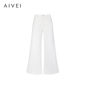 AIVEI | Spring New Simple White Flare Jeans