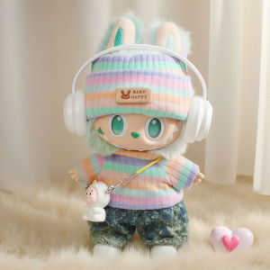 Bộ Quần Áo Búp Bê Màu Xanh Lá Cây 17cm Labubu 1 2 3 Cho Búp Bê Cotton Dễ Thương Dễ Thương Thương Hiệu Không Có Số Hiệu 1:1