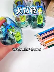 M&G | M&G High-Quality Transparent Pencil Sharpener with Built-In Latch Five-Speed Adjustment Large Capacity to Prevent Debris