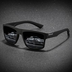 Fashion Polarized Sunglasses For Men And Women Luxury Driving Fishing Trip Vintage Square Sunglasses For Men UV400 Glasses