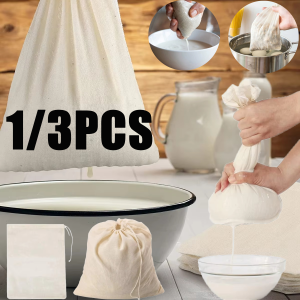 Reusable Nylon Filter Bags Strainer Cloth Milk Tea Yogurt Coffee Soap Herbs Spice Filter Net Mesh Kitchen Food Tool Accessory