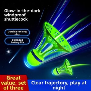 Durable Night-Glow Badminton Shuttlecock