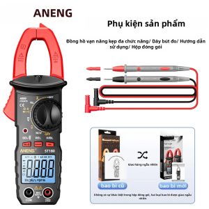 ANENG | Máy Đo Vạn Năng Kỹ Thuật Số Thông Minh ANENG ST180 Kìm Đo Điện Đồng Hồ Đo Điện Áp Ampe Kế Máy Dò Điện Cảm Ứng Không Tiếp Xúc NCV Dành Cho Thợ Điện Và Người Tự Làm.