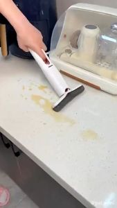 KAMJE Alat Pel Mini Mop Lap Pembersih Meja Jendela Kaca Lipat Portable KMJ022