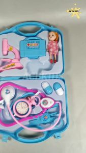 Mainan Anak Cewe Peralatan Dokter Koper Set Edukasi