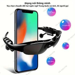 Kính Thông Minh Thể Thao Không Dây Bluetooth 5.0 Kính Râm Phân Cực Dành Cho Lái Xe Tích Hợp Chức Năng Gọi Điện Dùng Được Khi Đạp Xe Và Sử Dụng Điện Thoại