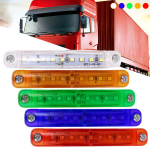 ไฟเตือนลูกปัดนำกันน้ำหลอดไฟแบบกว้างข้างรถบรรทุก12-24โวลต์9msd ไฟท้ายสายพ่วง