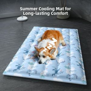 MONLEYTA | Pet Cooling Mat Dog Summer Cool Pad Cat Ice Bed Sleeping Mat Ground Mat Temperature Reducing Products Summer Ice Nest