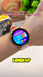 Morein Plus Nova 2S Smartwatch Wanita - Ultra-thin AMOLED Display Bluetooth Call IP68 Waterproof Custom Watch Face 100+ Sport Mode Jam Tangan Kesehatan Wanita