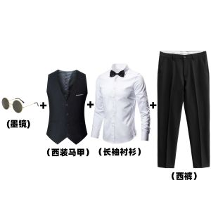 ชุดแต่งงานชาย 3 ชิ้น ชุดสูทผู้ชาย ชุดกี่เพ้า เสื้อเชิ้ต เสื้อคลุม ชุดทหาร ชุดพี่เลี้ยง ชุดทำงาน ชุดลำลอง ชุดทำงาน