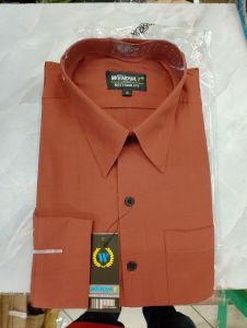 Wendya.T Kemeja Pria Formal Reguler Polos Lengan Panjang Warna MERAH BATA PUTIHBIRU TELOR ASIN HITAMHIJAU BOTOLMAROONNEVI