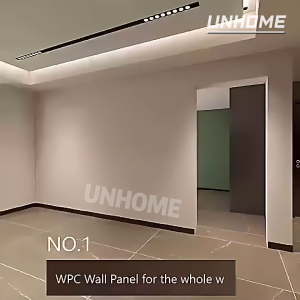 REAIM PVC Solid Wood Wall Panel Board Waterproof Grille Design Ecological Board Fluted Panel for Home Decoration TV Background