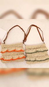 Baggie (Ready Stock) Women Straw Woven Crossbody Bag Bohemian Rattan Sling Bags Summer Beach Travel Casual Handbag Price