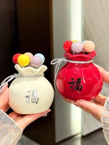 Stainless Steel Fruit Fork Set Cute Safe Dessert Small Forks Household High-End Feel Childrens Safety Fruit Tag Storage Canister