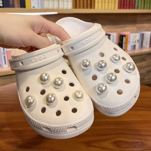 Crocs Accessory Pearl Shoe Buckle Decorative High-End Shoe Clips for Clog Shoes Colorful Tribal Brand Spring Season Exclusive