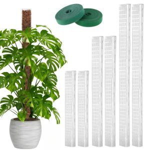พลาสติก MOSS POLE สําหรับพืช Monstera24in/36in/48 นิ้วเสาสําหรับพืชปีนเขาพืชในร่มสนับสนุน Garden Growth Stake