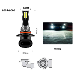 KEVANLY | 2pcs H4 LED Bulb Fog Lamp H7 9005 HB3 9006 HB4 Led 3030chip 12SMD Super Bright Car Fog Lights Day Running Light 12V White DRL