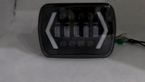 7X6 5X7 LED Headlight Arrow White DRL Amber Turn Signal For Jeep Wrangler YJ Cherokee XJ Trucks H4 LED Square Headlights