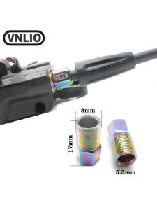 Vnlio Bicycle Oil Tube Squeeze Screw Stainless Steel Hollow Olive Head 8mm Screw for Oil Disc Brake High Quality Bike Parts