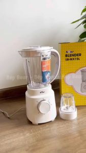 Máy Xay Sinh Tố Bear 2 Cối Tích Hợp Máy Xay Thịt Xay Tỏi Ớt Đa Năng Công Suất Lớn SB-MX15L 5 tốc độ