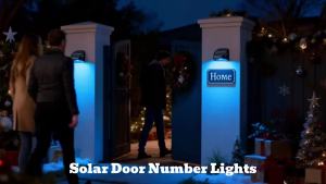 Solar Wall Lamp Garden Light Solar House Number Decor Light IP65 Waterproof Auto On/Off RGB Modes For Fence Yard Step Outdoor