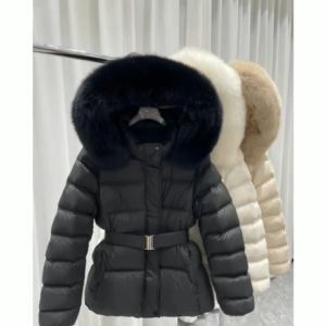 Korean Fashion Solid Color Long-sleeved Fur Collar Hooded Bread Jacket Down Cotton Jacket Women Winter Thick New Versatile Coat
