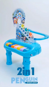 Đồ chơi đàn piano kèm vịt leo thang vui nhộn 2 trong 1 có đèn cho bé bộ quà tặng bé