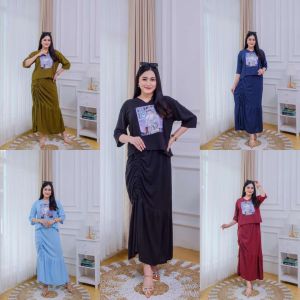 setelan emblem setelan viral setelan rok