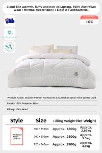 100% Wool Thick Blanket