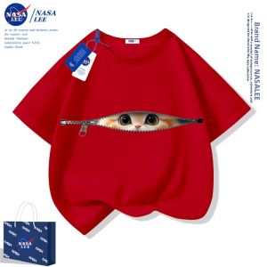 BEINUOHU | Cat Red Cotton Kids Tshirt