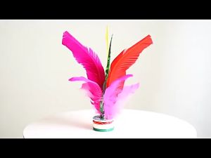 [Choo Choo Toy] Colorful Feathers Foot Kick Shuttlecock Traditional Toy Game Childhood Sports Capteh Chapteh 毽子 - BT429