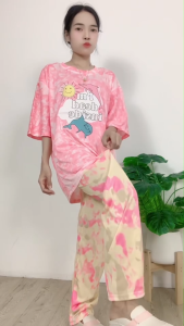 ชุดเซ็ตแฟชั่นลำลอง ผ้าระบายอากาศเยี่ยม สำหรับสาวหวาน