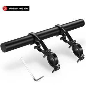 Tay Lái Xe Đạp Leo Núi WEST BIKING Bằng Carbon Thanh Nối Dài Bằng Hợp Kim Nhôm Tích Hợp Giá Đỡ Điện Thoại Giá Đỡ Đèn Màu Đen