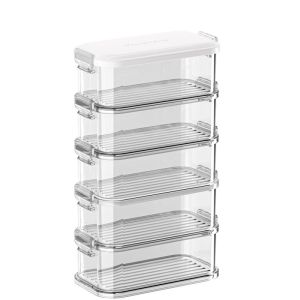 Kitchen Spice Storage Box New Model Aromatic Ingredient Container Sealed Flavoring Condiment Organizer Plastic French Style