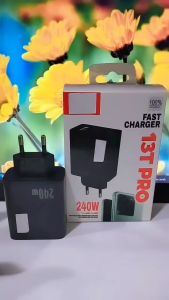 Batok Adaptor XM 13T PRO Fast Charger 240W Support Fast Charging