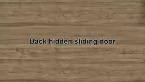 Ghost Concealed Soft Close Sliding Barn Door Track Floating Back Hidden Sliding Door Rail Set